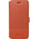 Faconnable orange micro perforated flip case for iPhone 6/6S