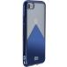 Coque iPhone SE 2022 / SE / 8 / 7 / 6S / 6 Graphique M&eacute;tal Bleu