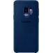 Coque Samsung Galaxy S9 Alcantara Bleue
