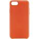 Coque iPhone SE 2022 / SE / 8 / 7 / 6S / 6 Premium Cuir Orange