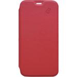 Folio iPhone SE 2022 / SE / 8 / 7 / 6S / 6 Premium dos Crystal Cuir Rouge