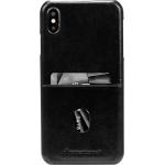 iPhone XS Max Case TuneCC Leather + Built-in card holder Black