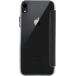 Folio iPhone XR avec coque transparente Fonction Stand Noir