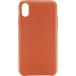 Coque iPhone XR Premium Cuir Orange