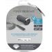 Double Chargeur voiture 4.8A (2.4+2.4A) FastCharge Garanti à vie + Câble USB A/Lightning Gris Force Power