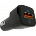 Chargeur voiture USB A 2.4A FastCharge Noir