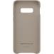 Coque Samsung Galaxy S10E Premium Cuir Grise