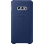 Coque Samsung Galaxy S10E Premium Cuir Bleu Marine