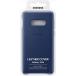 Coque Samsung Galaxy S10E Premium Cuir Bleu Marine