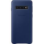 Coque Samsung Galaxy S10 Premium Cuir Bleu Marine