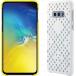 Pack de 2 Coques Samsung Galaxy S10E Micro-perfor&eacute;e Blanche et Jaune