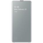 Samsung Galaxy S10E Folio Clear View Cover with transparent window White