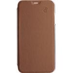 Folio iPhone XR Premium dos Crystal Cuir Camel
