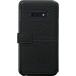 Folio Samsung Galaxy S10E Sellier avec bouton laqu&eacute; Noir