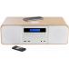 Micro chaine Bluetooth® 50W FM CD/MP3/USB + Charge sans fil 15W Bois