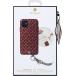 Coque iPhone 11 Saint Germain Cuir + Bandoulière Bordeaux
