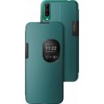 Folio Wiko View 4 Lite Smart View avec fenêtre transparente Smoked Bleen