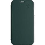 Folio iPhone SE 2022 / SE / 8 / 7 / 6S / 6 Premium dos Crystal Cuir Vert