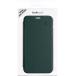Folio iPhone SE 2022 / SE / 8 / 7 / 6S / 6 Premium dos Crystal Cuir Vert