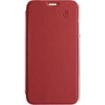 Folio iPhone 12 mini Premium dos Crystal Cuir Rouge