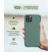 Coque iPhone 12 / 12 Pro Natura Eco-conçue Night Green