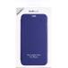 Folio iPhone 12 Pro Max Premium dos Crystal Cuir Bleu