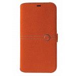 Folio iPhone SE 2022 / SE / 8 / 7 / 6S / 6 Nice avec bouton laqué Orange