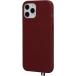 Coque iPhone 12 Pro Max Elysée Cuir Bordeaux