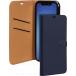 Etui Folio Wallet iPhone 12 mini Bleu Marine - Fermeture avec languette aimantée Bigben