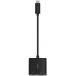 Adaptateur Multiports USB C 60W PD vers USB C + HDMI&trade; Ultra HD Noir