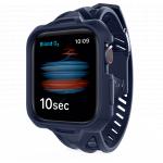 Bracelet Apple Watch 38-40-41mm Silicone 138 &agrave; 205mm 38-40-41mm Bleu