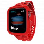 Bracelet Apple Watch 38-40-41mm Silicone 138 &agrave; 205mm 38-40-41mm Rouge