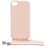 Coque Bandoulière iPhone SE 2022 / SE / 8 / 7 / 6S / 6 Silicone Rose Poudré