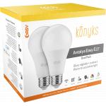 Pack de 2 Ampoules LED connectées Antalya 11W E27 Google Assistant, Alexa & Siri Blanc + RVB Multicolor