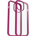 iPhone 13 Pro Max Reinforced Case React Transparent Pink Outline