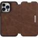Folio renforcé iPhone 13 Pro Strada Cuir Marron