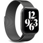 Bracelet Apple Watch 38-40-41mm Milanais Acier 138 à 205mm 38-40-41mm Noir