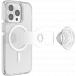 Coque MagSafe iPhone 13 Pro Popcase Fonction Stand avec PopGrip Slide Transparente