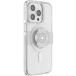 Coque MagSafe iPhone 13 Pro Popcase Fonction Stand avec PopGrip Slide Transparente