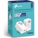 Kit de 2 Adaptateurs CPL AV1000Mbps Prise gigogne + Port Ethernet Gigabit RJ45 Blanc