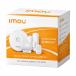 Kit Alarme connect&eacute;e 5 &eacute;l&eacute;ments T&eacute;l&eacute;commande 4 boutons Blanc