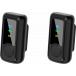Kit de 2 Micros Cravate sans fil + Bo&icirc;tier de charge sans fil Noir