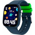 Montre connect&eacute;e ICE SMART Junior Find Hub 3.0 Rectangulaire Bracelet Silicone Bleue