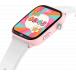 Montre connect&eacute;e ICE SMART Junior Find Hub 3.0 Rectangulaire Bracelet Silicone Rose et Blanc