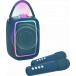Enceinte Karaok&eacute; Bluetooth&reg; Singy Party 8W avec effets lumineux avec 2 micros sans fil Dark Blue