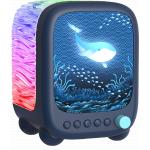 Diffuseur de lumi&egrave;re avec enceinte Bluetooth&reg; Wavy Light 5W Bleu Fonc&eacute;
