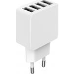 Chargeur 4 USB A 5.4A FastCharge Blanc