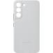 Coque Samsung Galaxy S22 5G Premium Cuir Gris Clair