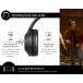 Casque Bluetooth&reg; Immersion ANC + ENC Pliable avec Micro Supra-auriculaire Noir + Garantie &agrave; vie