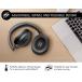 Bluetooth&reg; Headphones Immersion ANC + ENC Foldable with Microphone Over-ear Black + Lifetime Warranty
